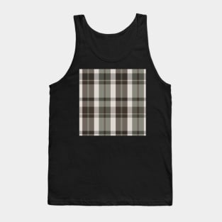 Dark Academia Aesthetic  Aillith 1 Hand Drawn Textured Plaid Pattern Tank Top